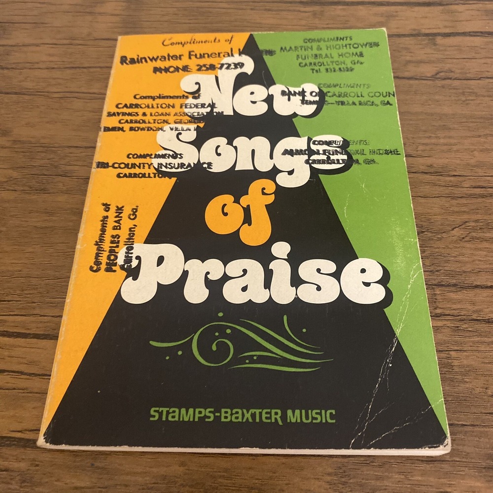 New Songs Of Praise Stamps-Baxter VTG PB Hymnal 1977 Jack Taylor